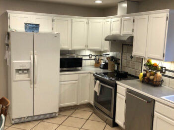 kitchen interior after painting